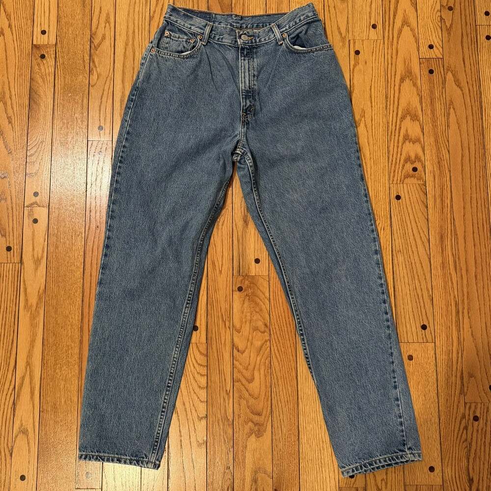 Vintage Y2K Levi’s 550 Women’s 12 M Relaxed Fit Tapered Mom Jeans 29x30 Blue